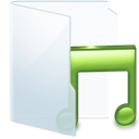 Music - Light - Folders icon